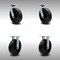 Service Caster 8 Inch SS Polyolefin Caster Set with Ball Bearings 2 Swivel 2 Rigid SCC SCC-SS30S820-POB-2-R-2 - alternate 1